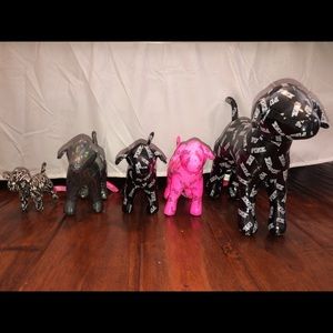 pink vs original dogs